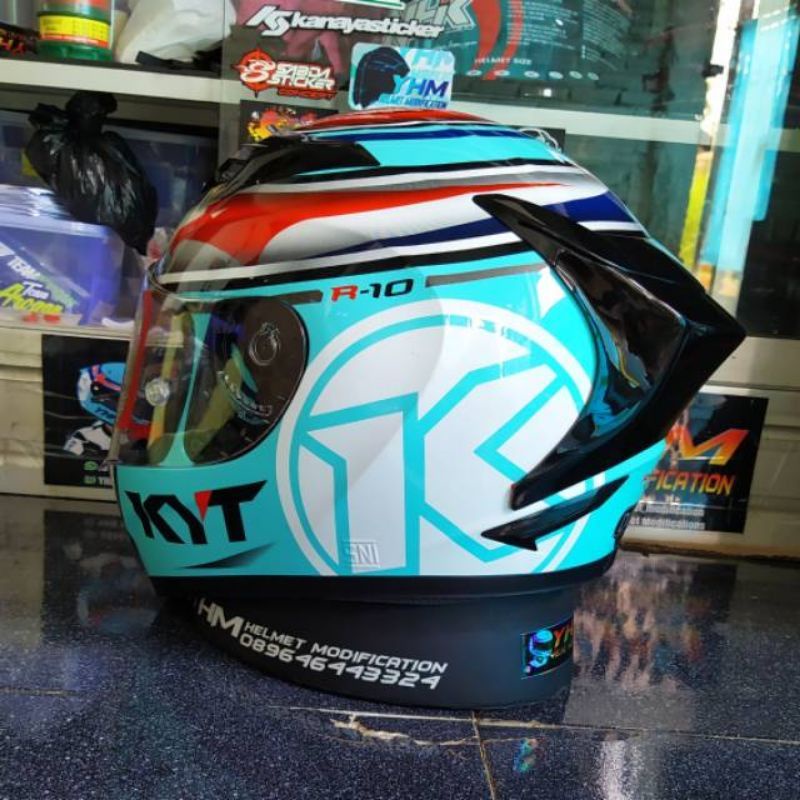 NEW PROMO Spoiler 3D Kyt R10 / Spoiler Helm Kyt R10