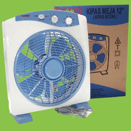 KIPAS ANGIN KOTAK (BOX FAN) SANEX 12 INCH ORIGINAL