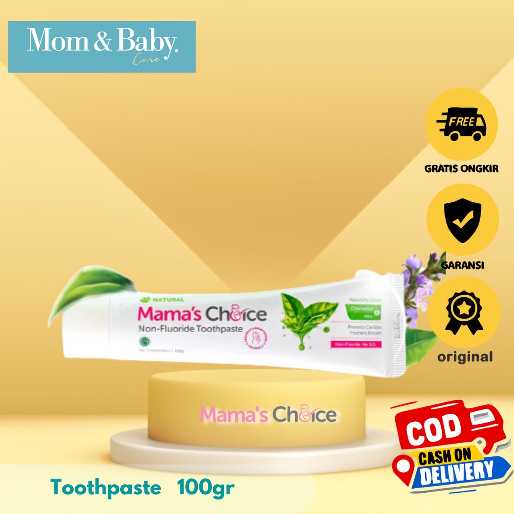 Mamas Choice Toothpaste (Pasta gigi halal tanpa fluoride khusus ibu hamil &amp; menyusui) n