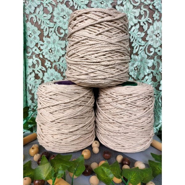 Tali katun Beige double Twist(1kg)