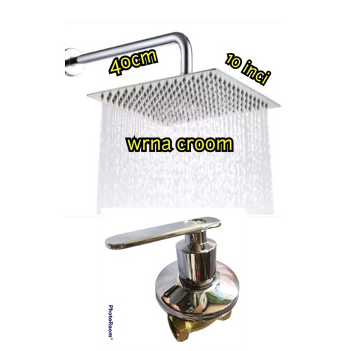 wall shower paket stop kran tanam murah meriah