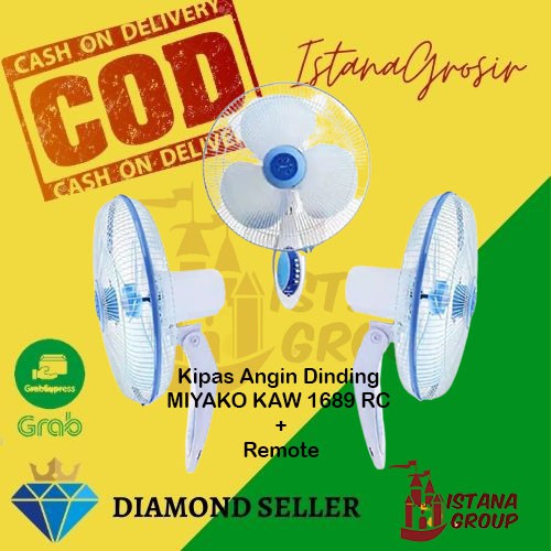 Jual Miyako Kipas Angin Dinding Wall Fan Kaw Rc Remote Control