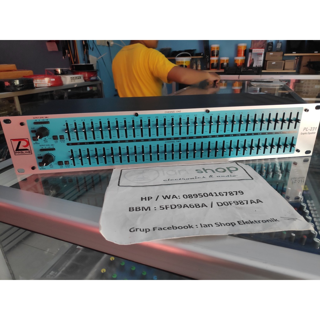 Equalizer Pasline PL-231 Pasline PL 231 Pasline PL231 SUB Original 2 x 31 Channel Dual Channel