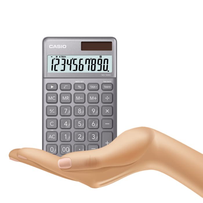 

Stationery Haul- Kalkulator Kantor Casio NS-10SC Grey