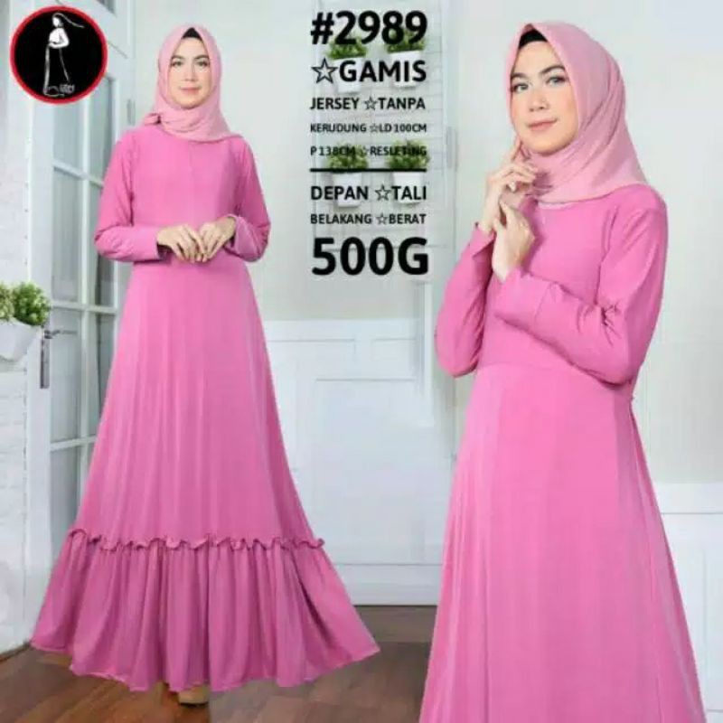 Gamis Jersey Aura Rempel Bigsize XXL