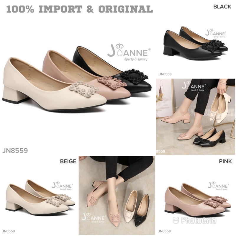 [ORIGINAL] JOANNE Platform Heels Shoes Sepatu Wanita Hak Tahu #JN8559