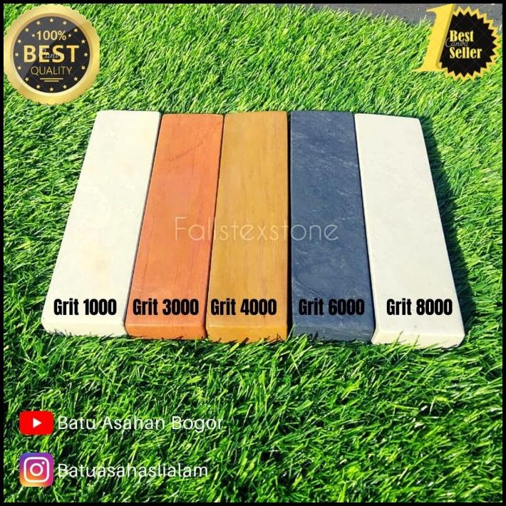 Batu Asah Pisau Dan Golok Sembelih / Satu Set 5Pcs, 20X5X2Cm