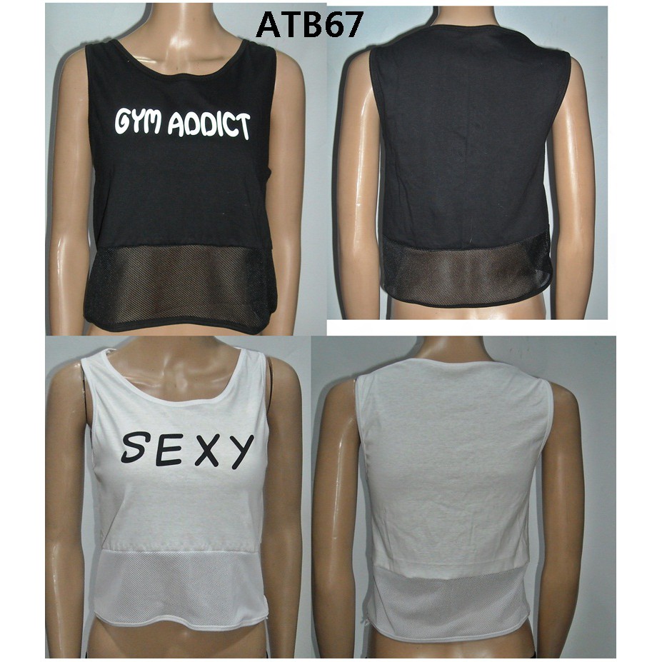 Tanktop Crop Top kode ATB 67