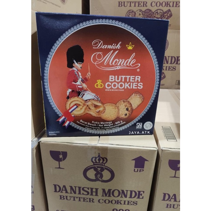 

BISKUIT KALENG MONDE BUTTER COOKIES 908 GR BLUE SHELL BESAR