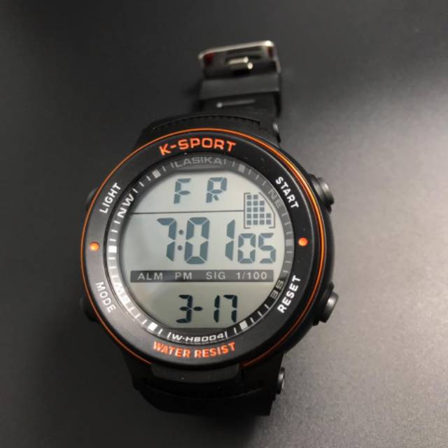 Jam tangan digital Sporty water Resist Lasika 8004