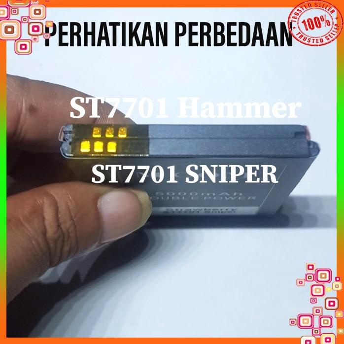 Acc Hp Baterai Mcom Strawberry St7701 Sniper Double Power 5000Mah