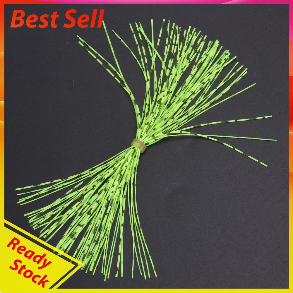 12 Bundles Silicone Legs Barred Color Flake Squid Lure Thread