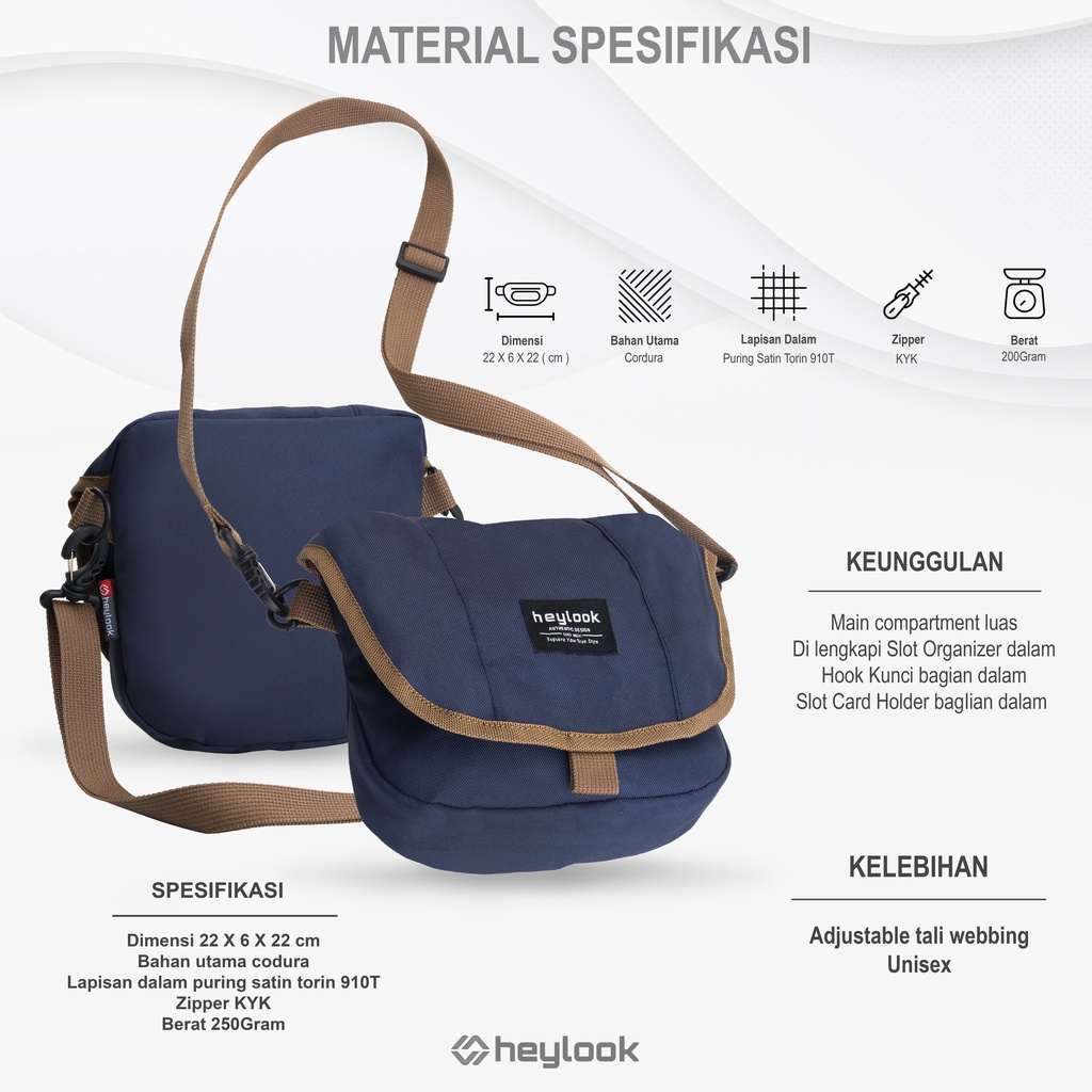 TAS SELEMPANG PRIA OSLO TAS PRIA DSITRO TAS SLEMPANG MINI COWOK MURAH HEYLOOK