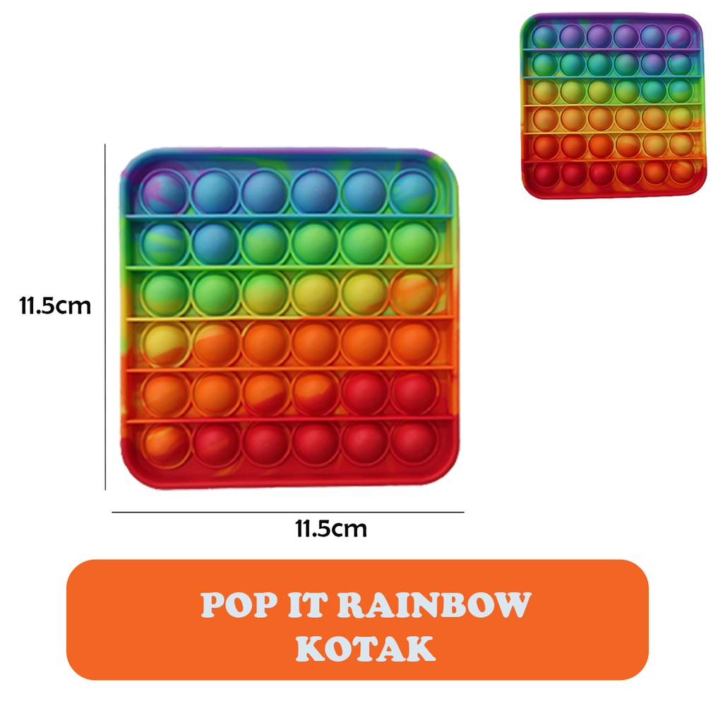 POP IT Rainbow Among Us Unicorn mainan Anak Fidget Pop Its Bubble Toys Kid Popit Pelepas Stress-6