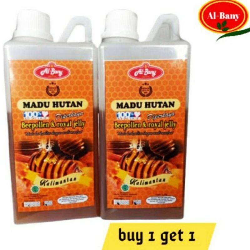 

paket dua botol madu hutan Kalimantan al bany 1kg