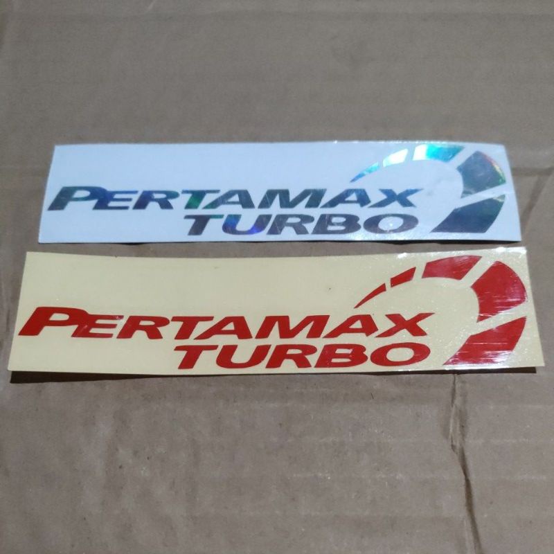 Stiker Pertamax Turbo Cutting