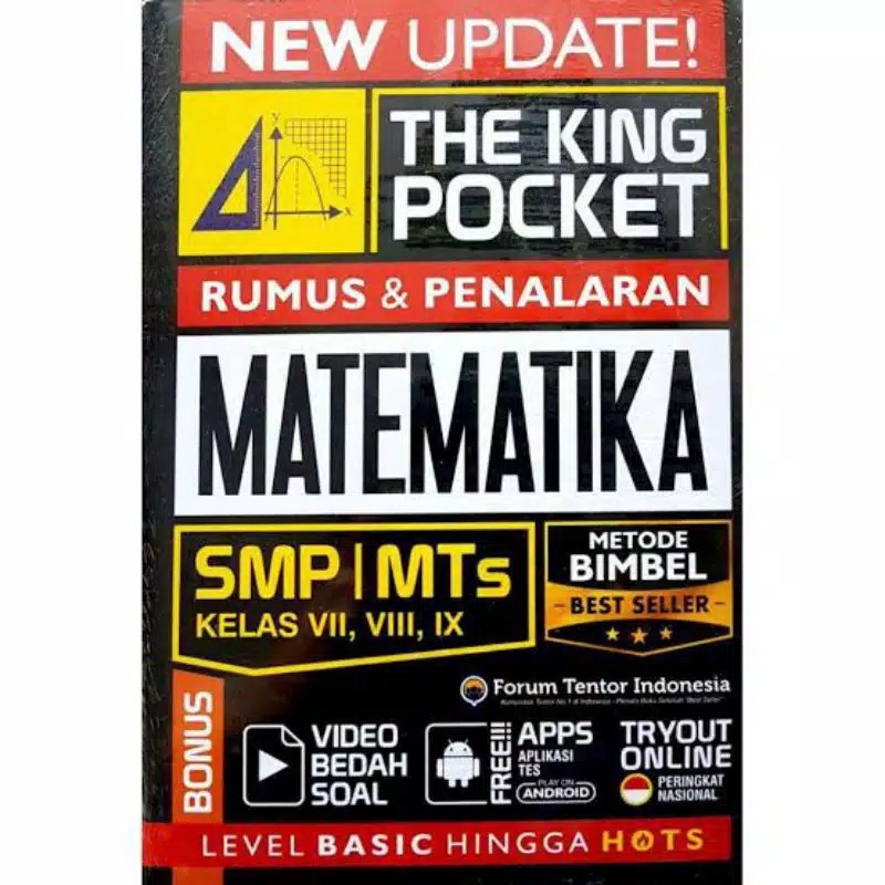 BUKU SOAL BEST : NEW UPDATE THE KING POCKET RUMUS & PENALARAN MATEMATIKA . IPA SMP/MTs-MTK SMP