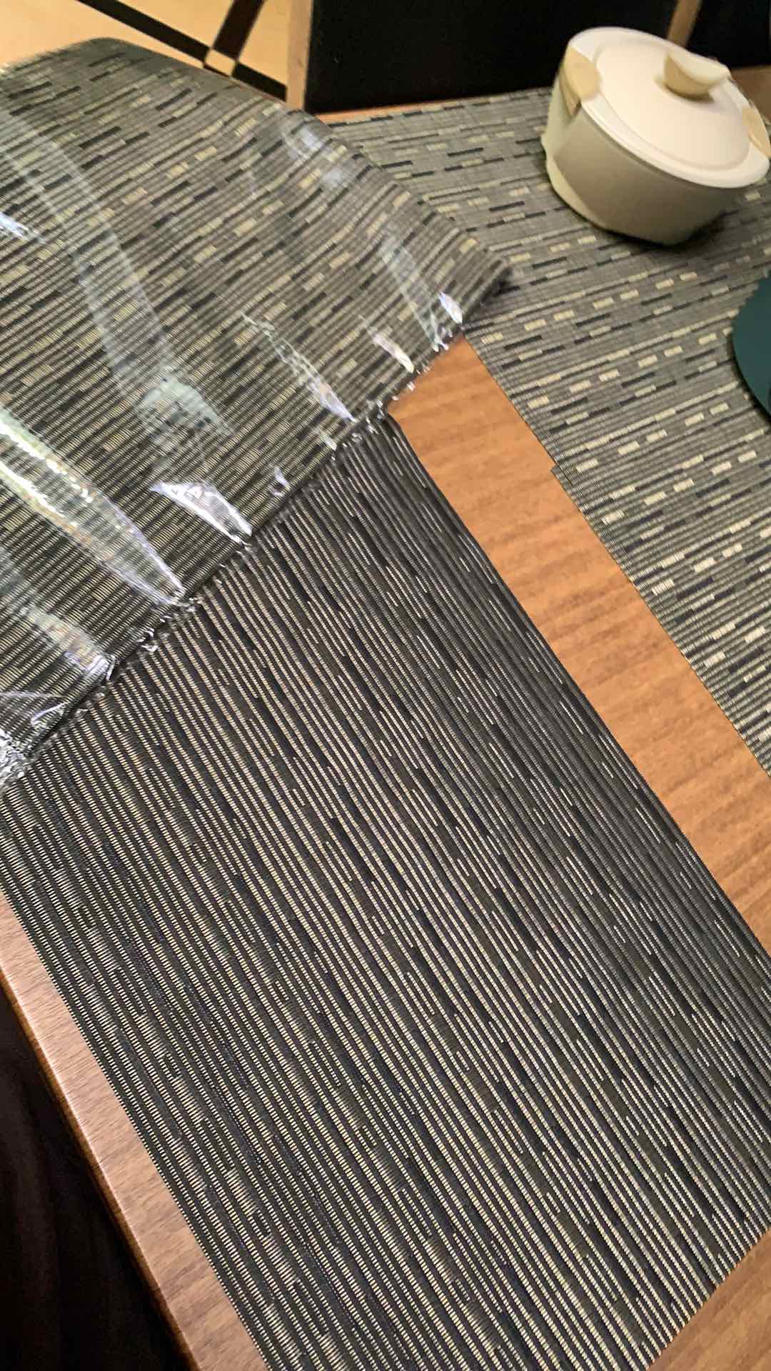 Tatakan Piring Mangkok Meja Kotak Placemats Alas Meja Makan Pvc - Alas Piring Gelas Tahan Panas