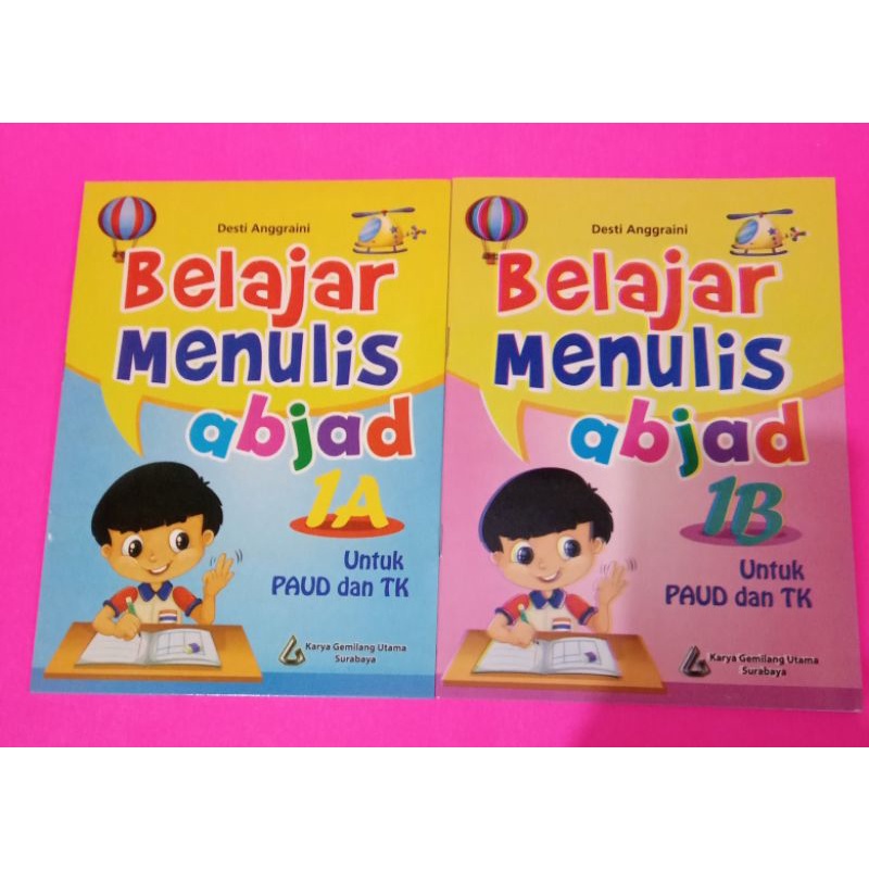 

Buku TK Belajar menulis abjad