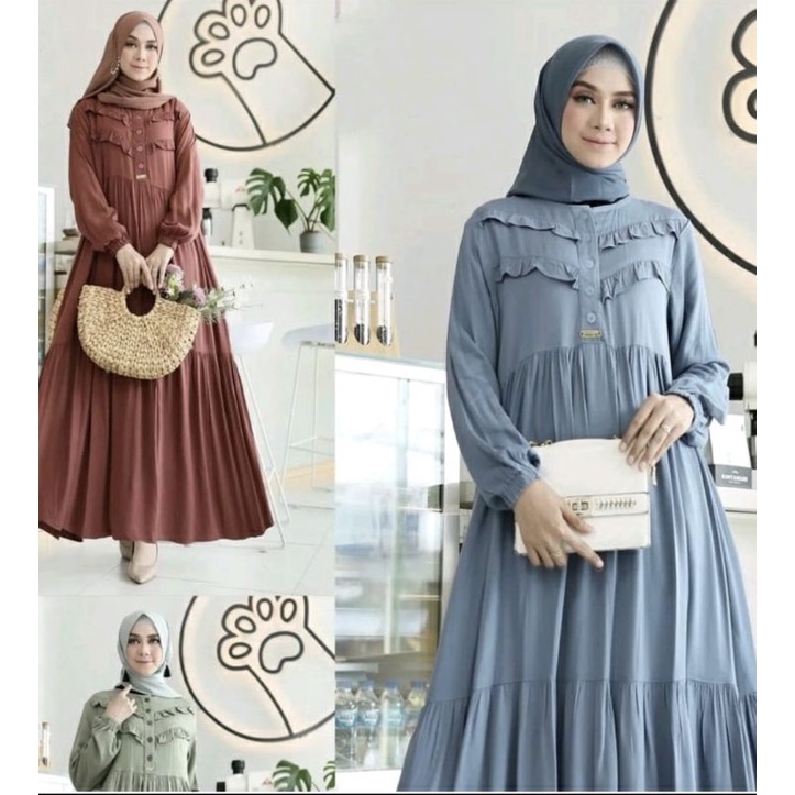 Gamis salvina midi /salvina midi dress/salvina midi ys