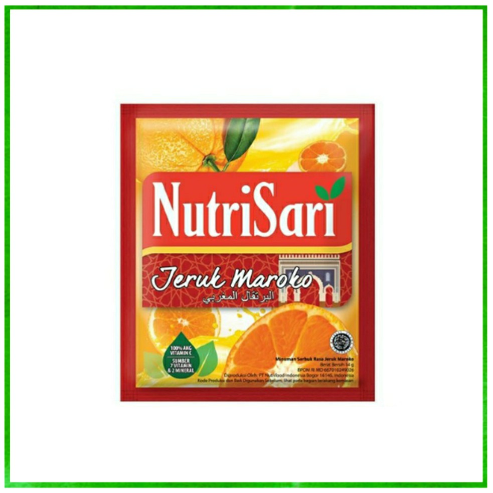 

Nutrisari Jeruk Maroko 1 Sachet