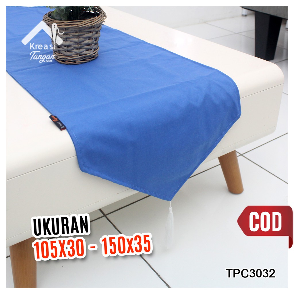 Taplak Meja Polos Table Runner POLOS Ukuran 105x30 &amp; 150x35 (TPC3032)