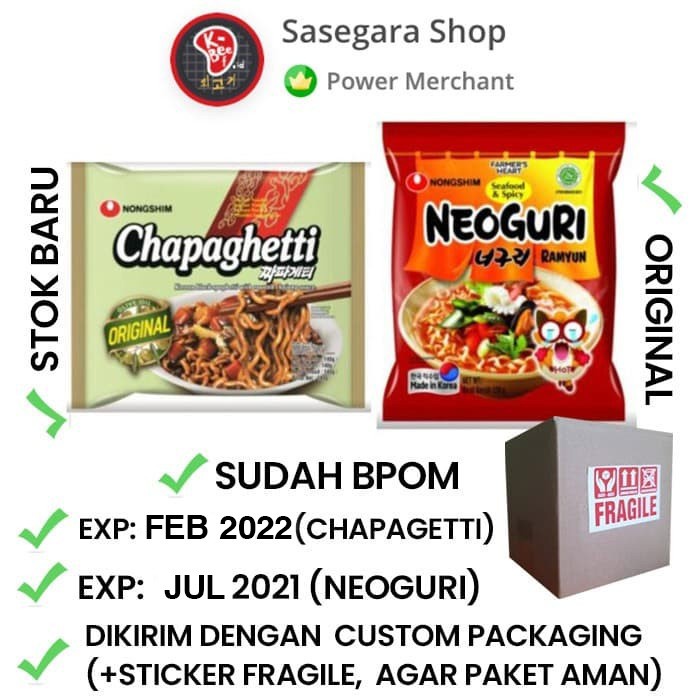 

cs2tur Paket Ramdon Nongshim Chapaguri (Chapagetti + Neoguri) Film Parasite - Udon Ffa2D01A1