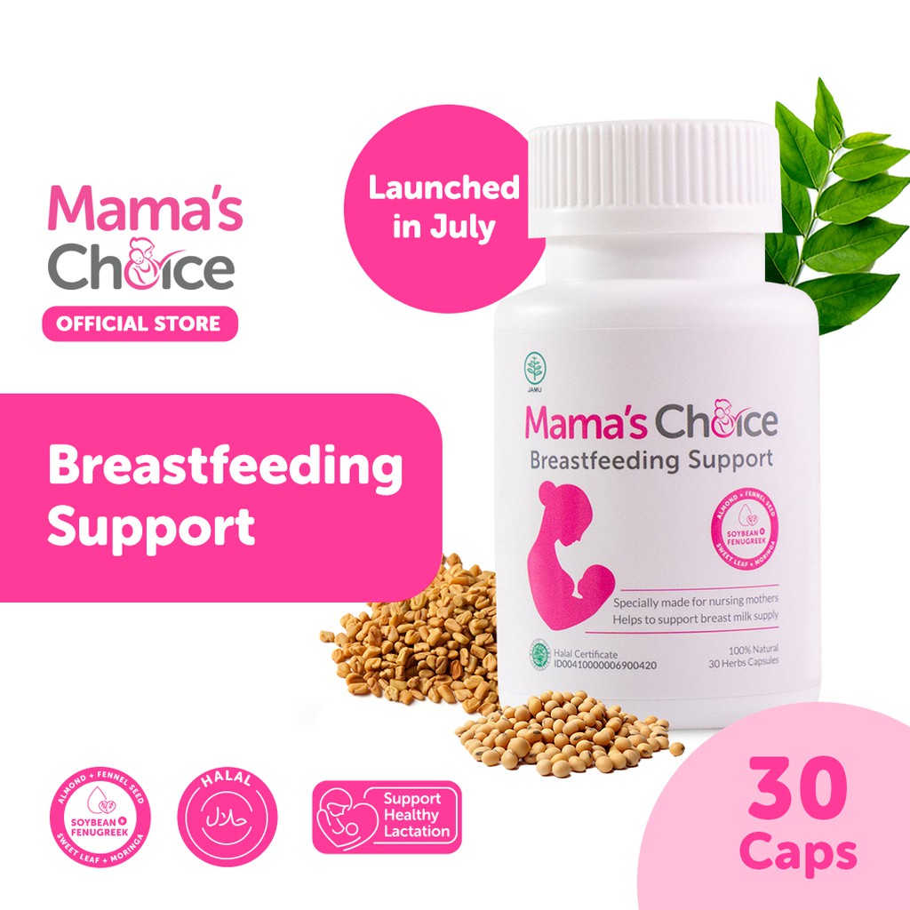 [ FREE TUMBLER ] Pelancar ASI | Mama's Choice Breastfeeding Support - Suplemen ASI Booster Ibu Menyusui n