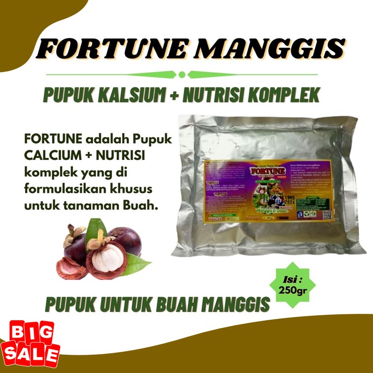 Pupuk Pemicu Buah Manggis, Pupuk Booster Manggis 250 GR ORGANIK