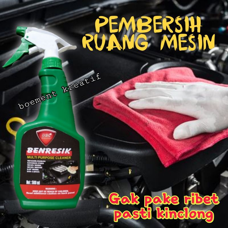 Pembersih kerak karat kap mesin mobil / pembersih ruang mesin / engine degreaser benresik ukuran 500ml