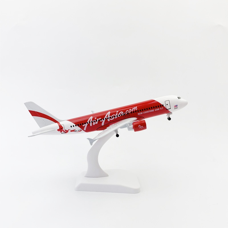 Airasia Airbus 320 Model Pesawat Terbang A320 Bahan Alloy Untuk Koleksi