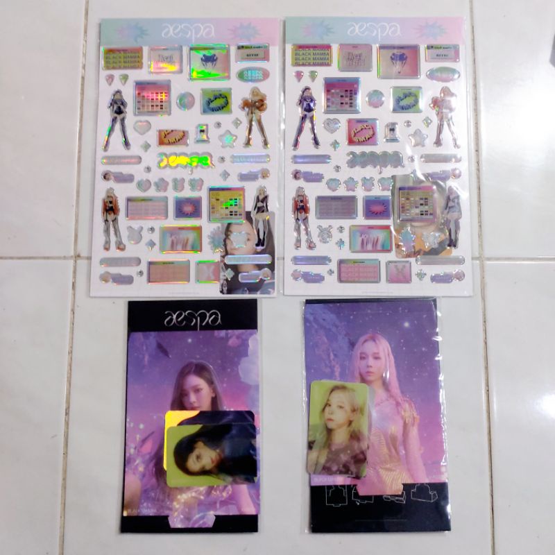 aespa winter karina epoxy standee lenticular bm merch blackmamba sealed