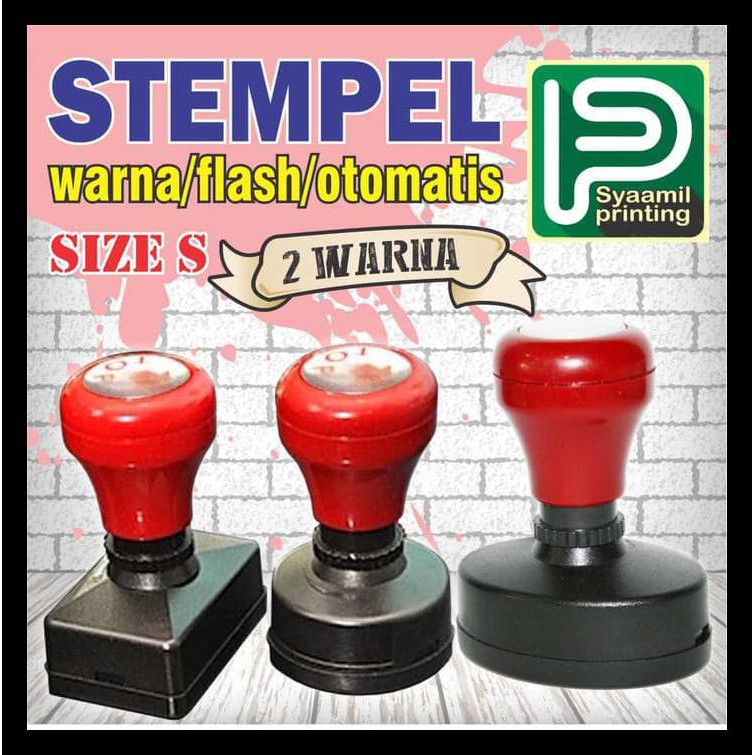 

Hot Product Buat Stempel Warna/Flash/Otomatis 2 Warna, Size S Terjamin