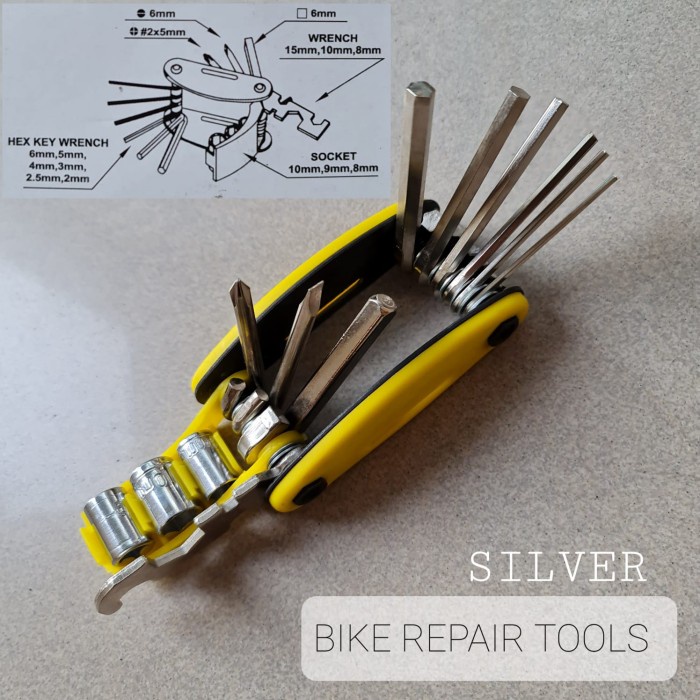 Kunci Reparasi Sepeda Silver / Bike Repair Tools