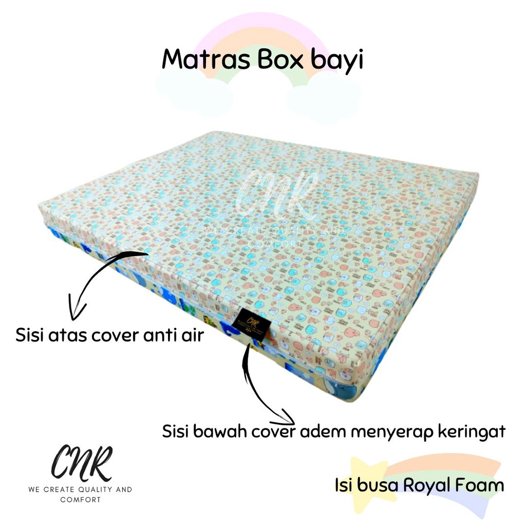 Busa untuk matras box bayi, merk royal foam untuk kasur bayi ukuran boks bayi pliko dll