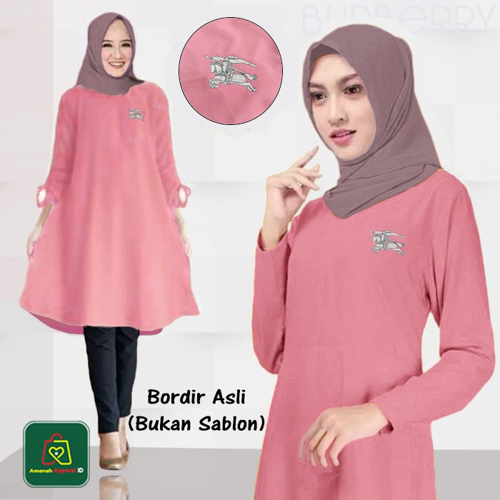 Baju Atasan Wanita Muslim TUNIK MYB3RRY Babyterry Size XL - XXXL / 09040-09046