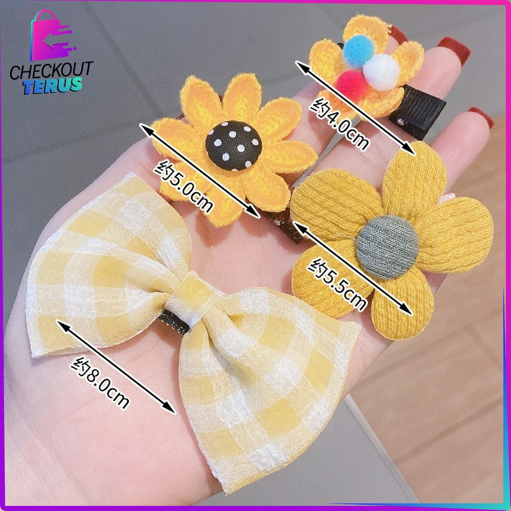 CT C323 Jepit Rambut Anak Ala Korea 9IN1 Jepit Rambut Karakter Kelinci Pita Hair Clip Anak Perempuan Korean Aksesoris Fashion Clips