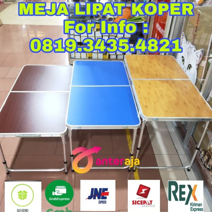 Meja Lipat Portable  Meja Lipat Koper  Meja lipat Serbaguna  Meja