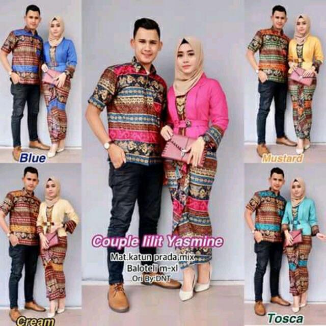 Batik Edo - Batik Couple Yasmine Lilit Couple Yasmin Kutubaru Feriska Ferizka
