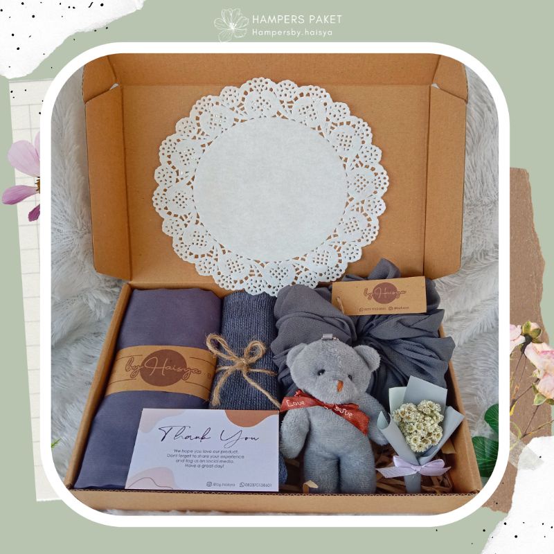 

HAMPERS HIJAB/ GIFT BOX WISUDA / BIRTHDAY GIFT/ HAMPERS HIJAB MURAH/ KADO WISUDA/ ULTAH CEWEK