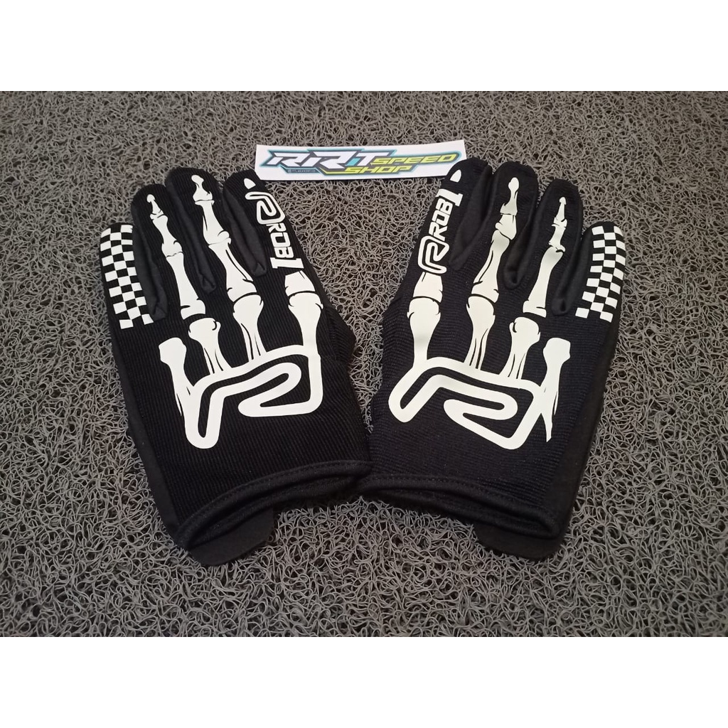 NEW GLOVE / SARUNG TANGAN ROB1 RACING SKULL