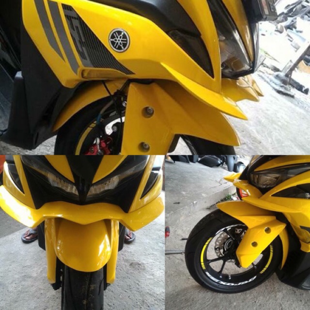 Winglet aerox 155 joss model gp style press atas bawah