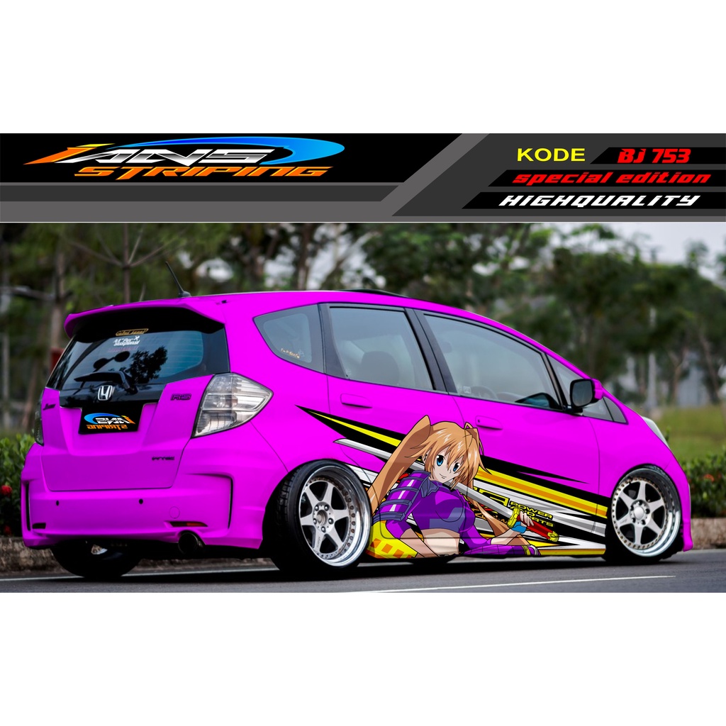 VARIASI STICKER MOBIL HONDA BRIO AGYA JAZZ AVANZA YARIS / DECAL STICKER MOBIL JAZZ / STIKER MOBIL