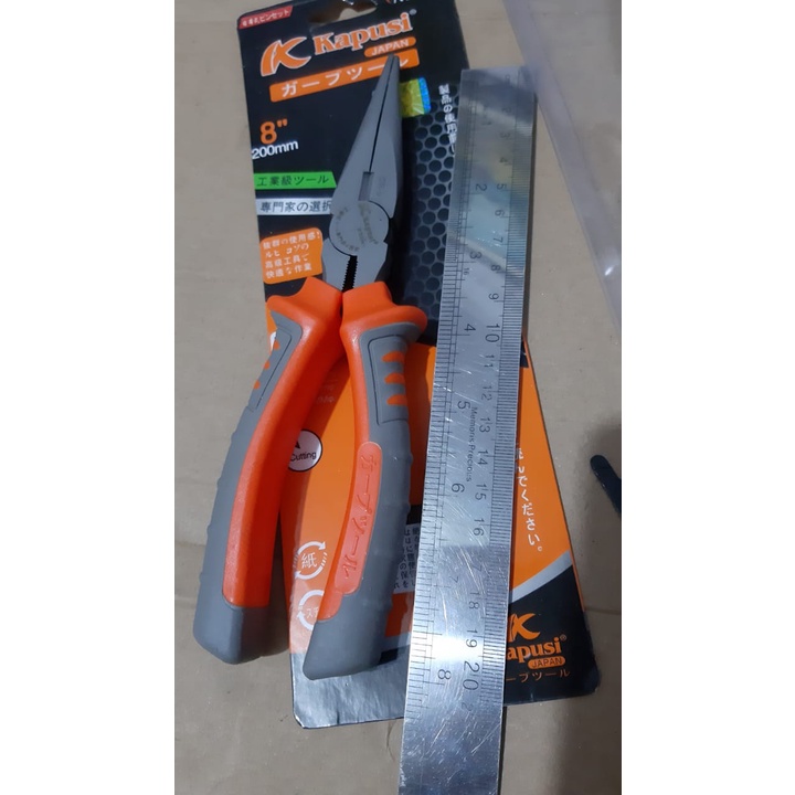 TANG CUCUT 20CM/ TANG LANCIP 8&quot; K-8038/ LONG NOSE PLIERS/TANG PERKAKAS PERTUKANGAN