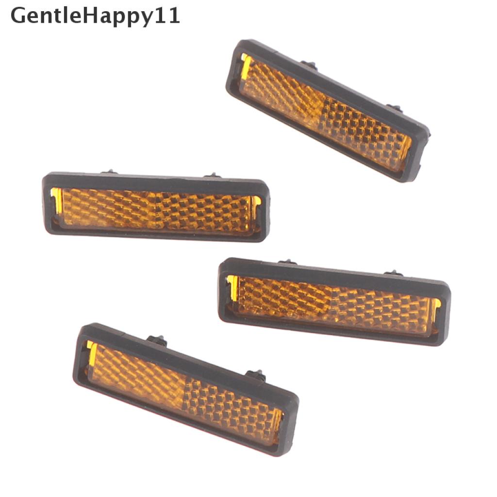 Gentlehappy 4pc Pedal Sepeda Reflektor Safety Night Cycling Reflektif Tahan Lama