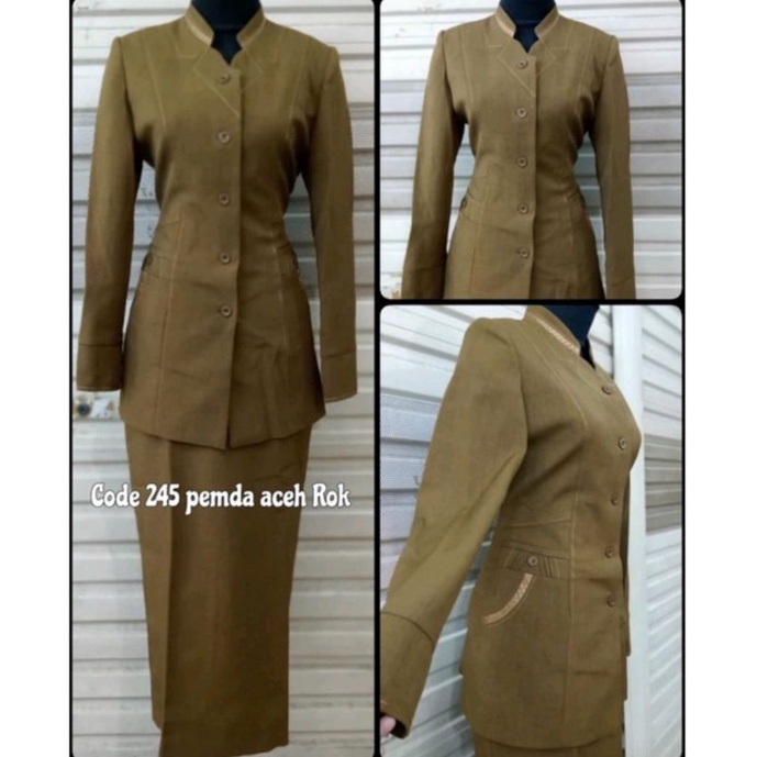 Seragam guru pemda wanita PNS ASN PDH wanita (stelan)