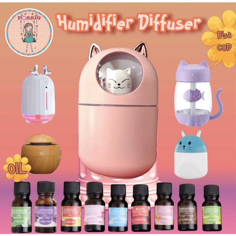 Humidifier Pelembab Ruangan Kamar Tidur Bayi Silent Bedroom Penyegar Udara Anti Bakteri/ Humidifier