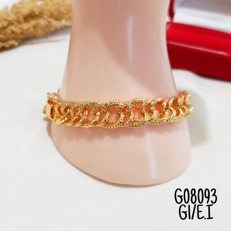 Gelang Sisik Naga Fashion warna gold G08093