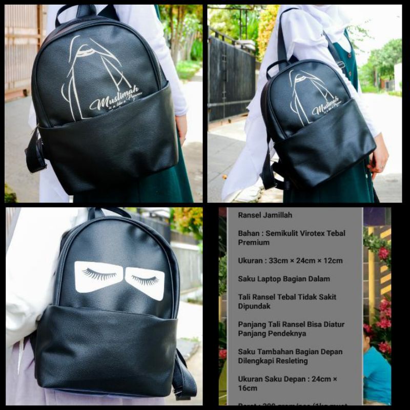 tas wanita muslimah ransel