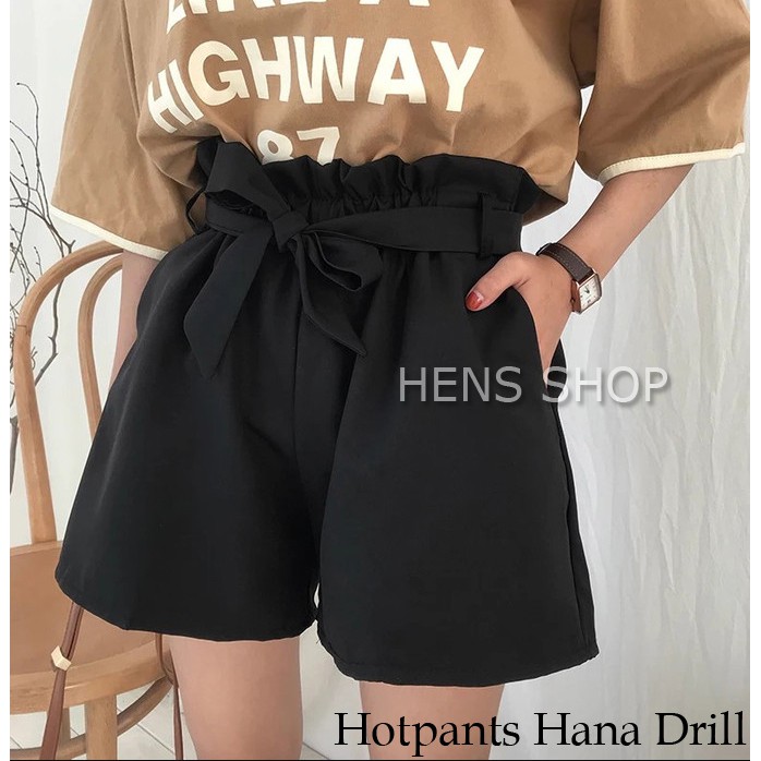 HOTPANTS HANA DRILL STANDART DAN JUMBO